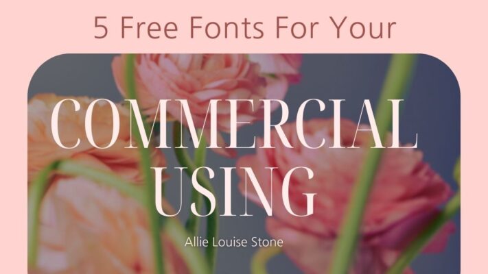 5 Free Fonts For Your Commercial Using